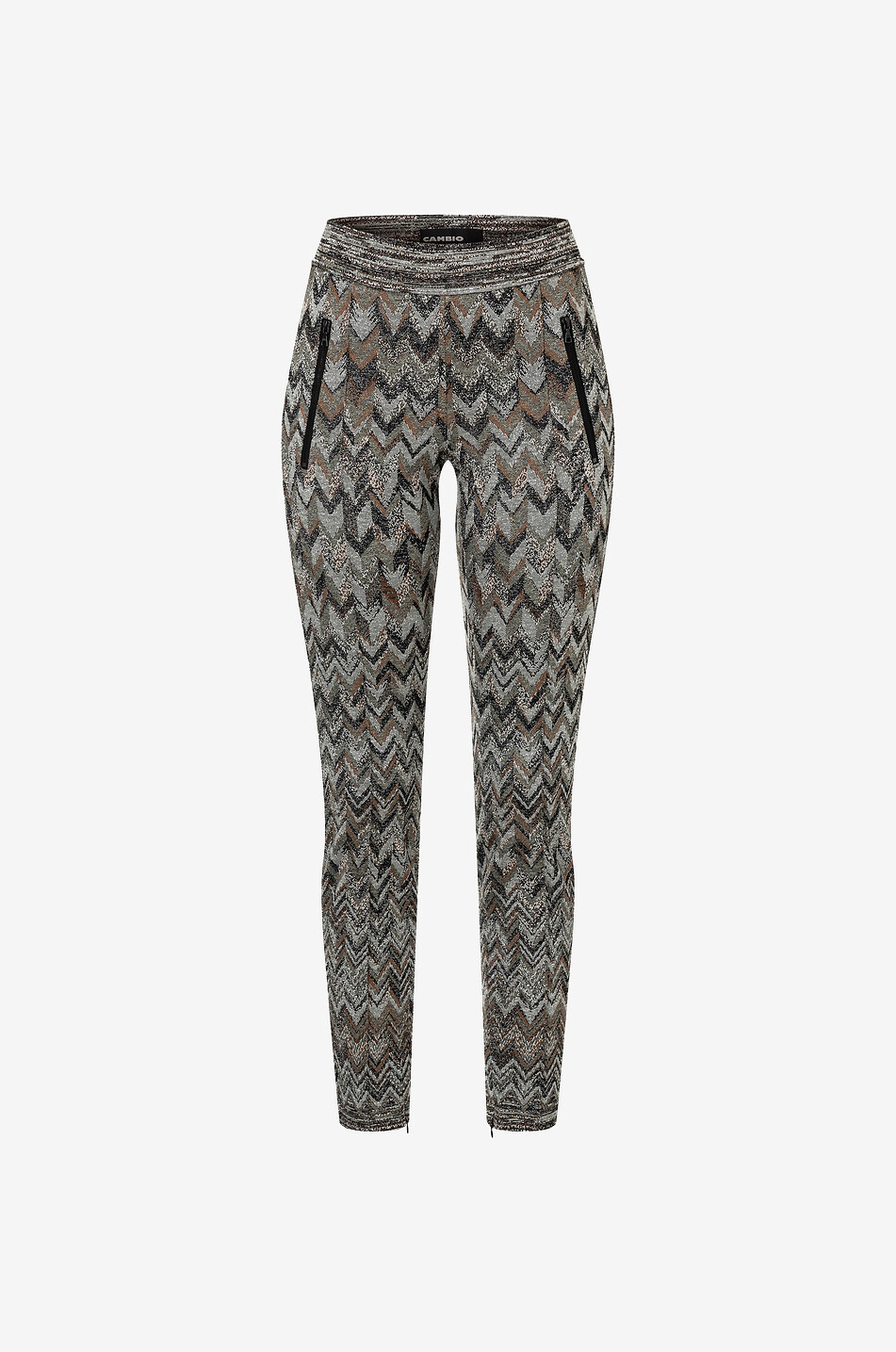Ranee Cyber Wave patterned skinny fit trousers
