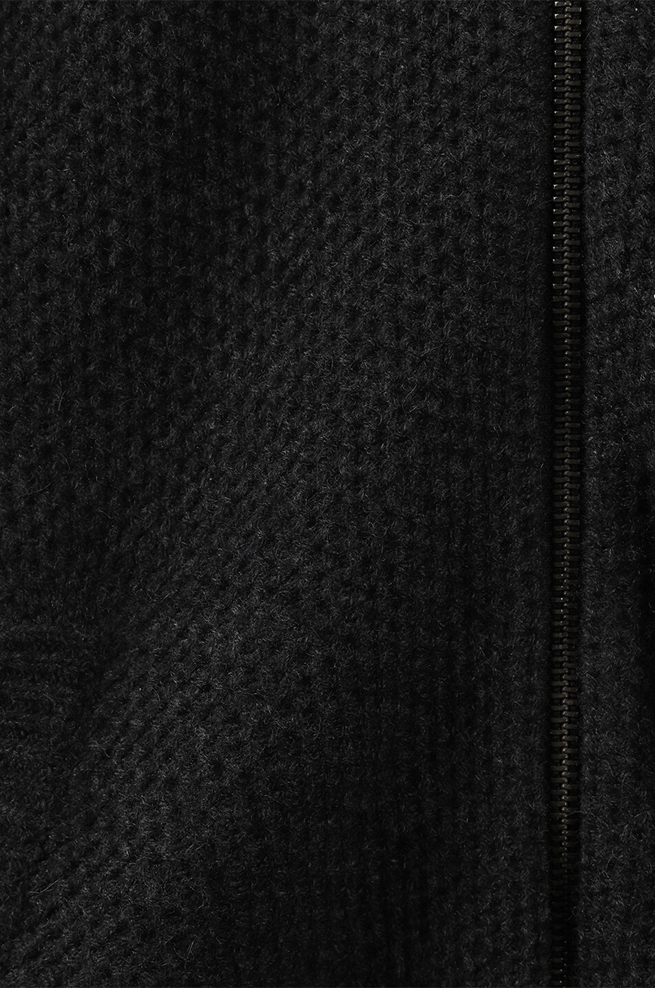Kapuzencardigan mit Reissverschluss aus Bio-Kaschmir