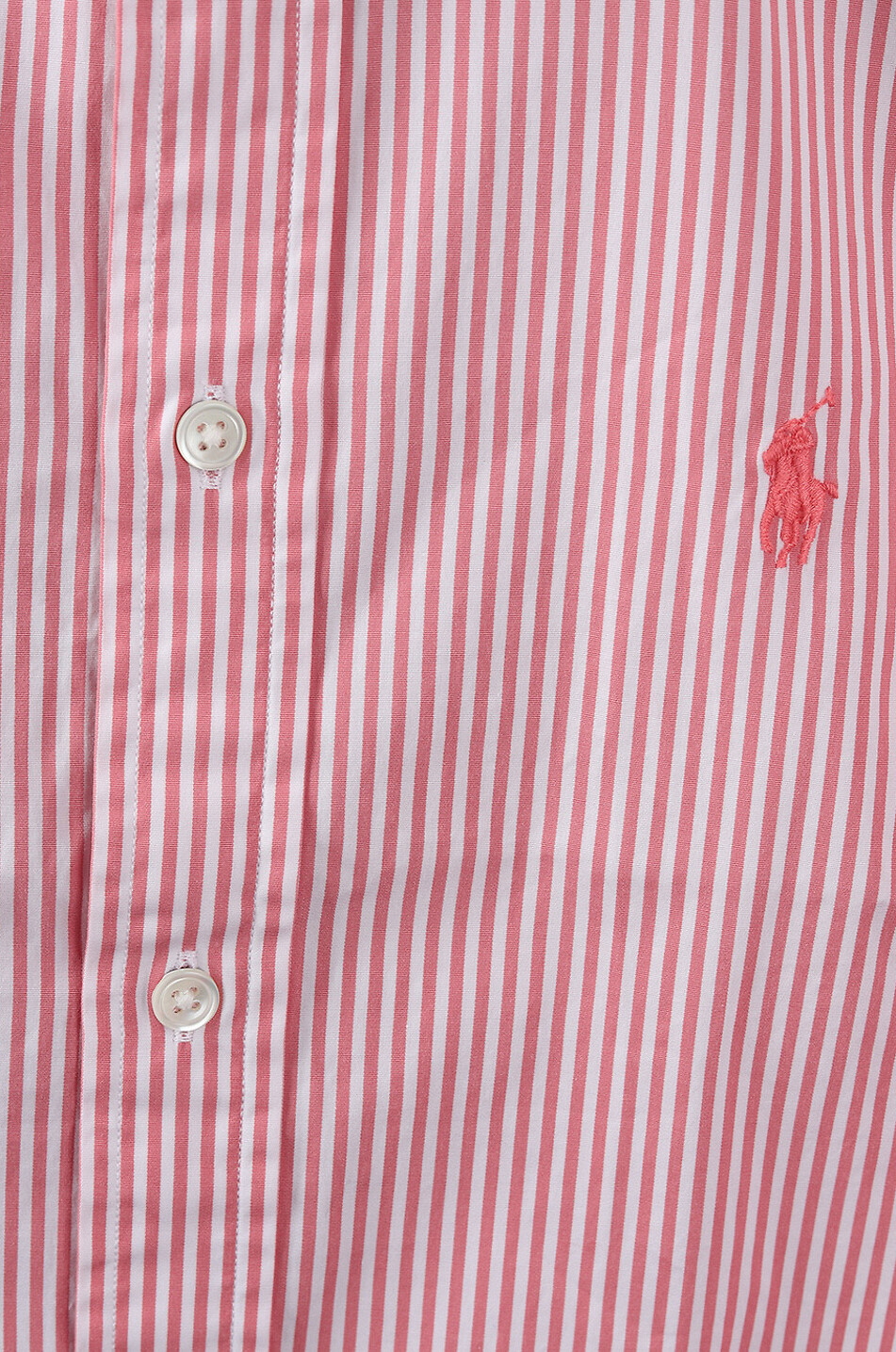 POLO RALPH LAUREN Pony striped cotton poplin shirt Women PINK 7