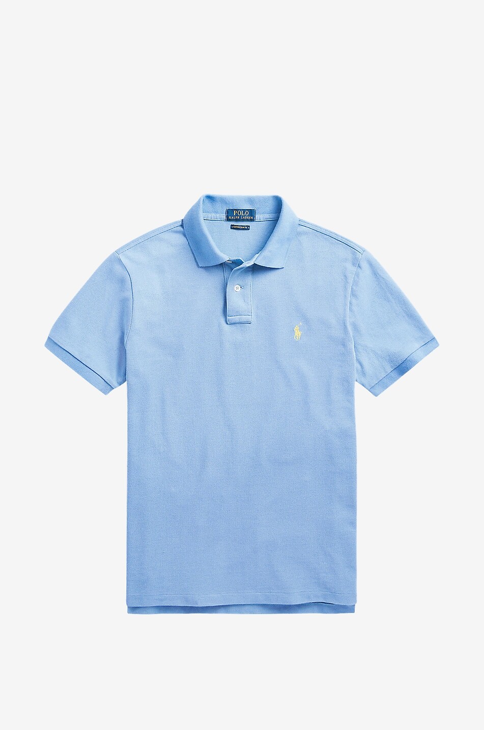 Polohemd aus Baumwollpiqué mit Pony-Stickerei Custom Slim Fit