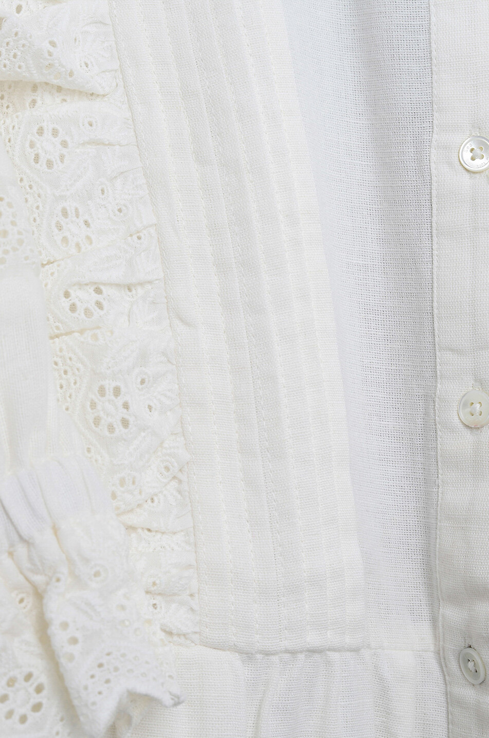 SEA Robe mi-longue en coton Kiara Femme BLANC 3