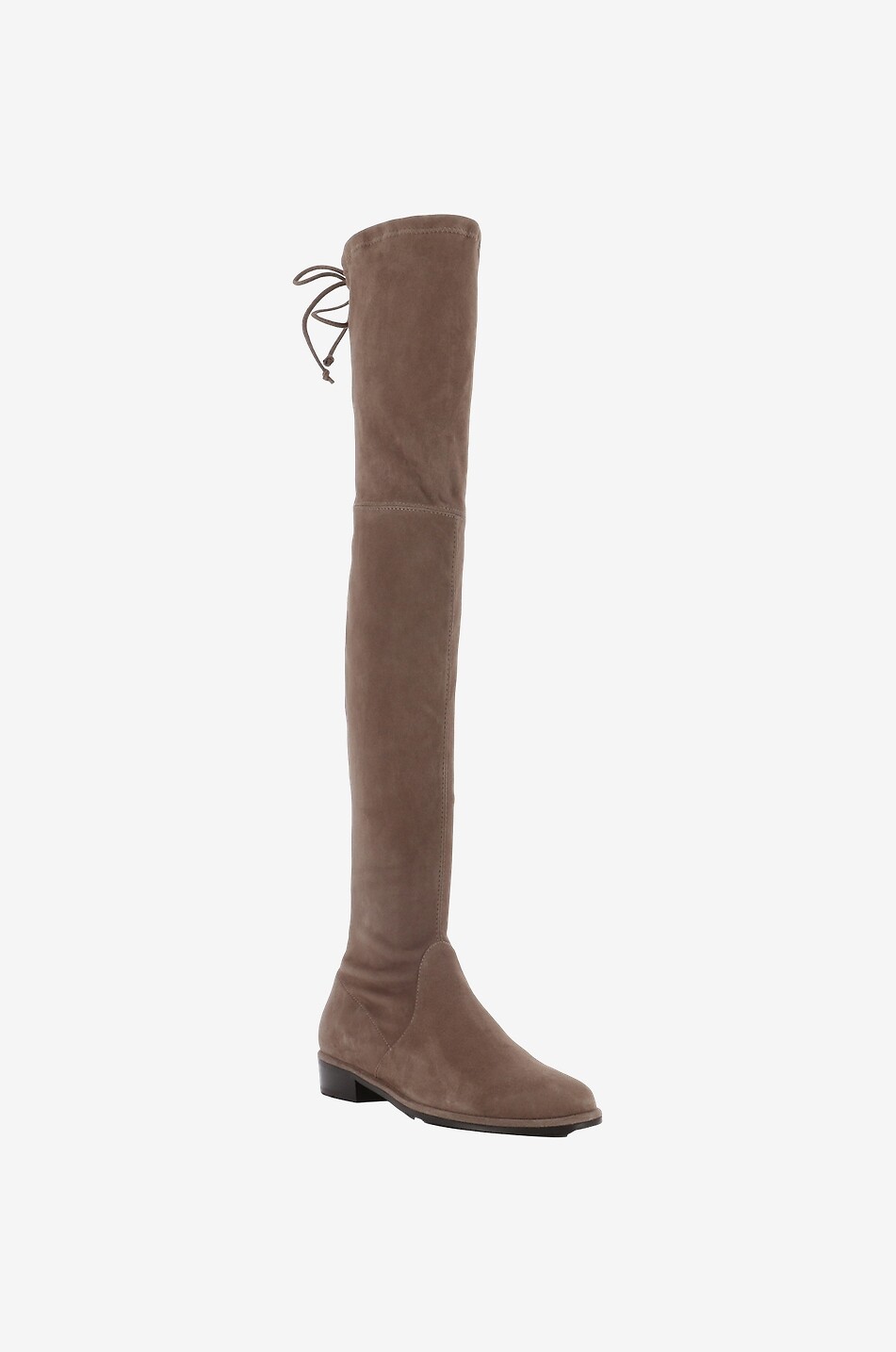 STUART WEITZMAN Bottines plates en daim Lowland Femme MARRON 1