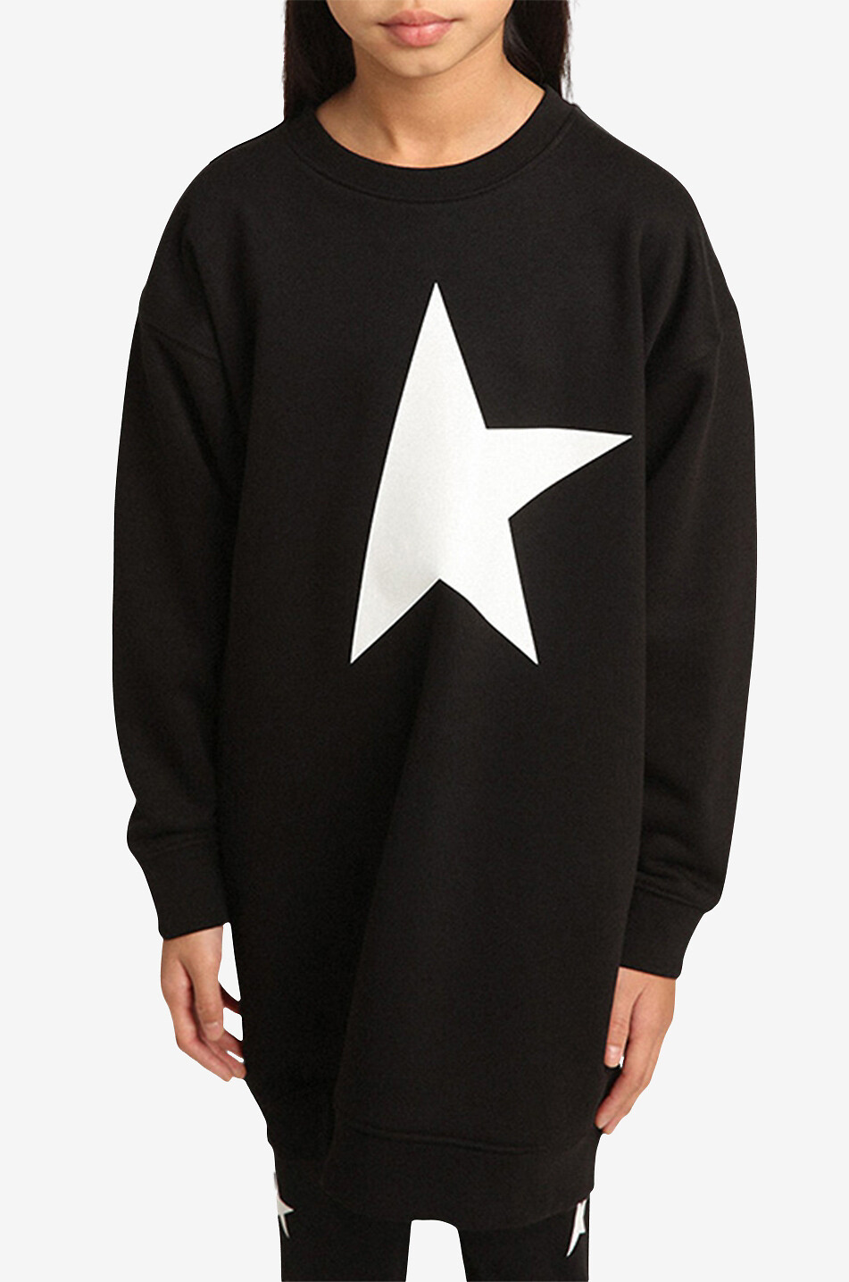GOLDEN GOOSE Star girl's sweat dress Girl BLACK 3