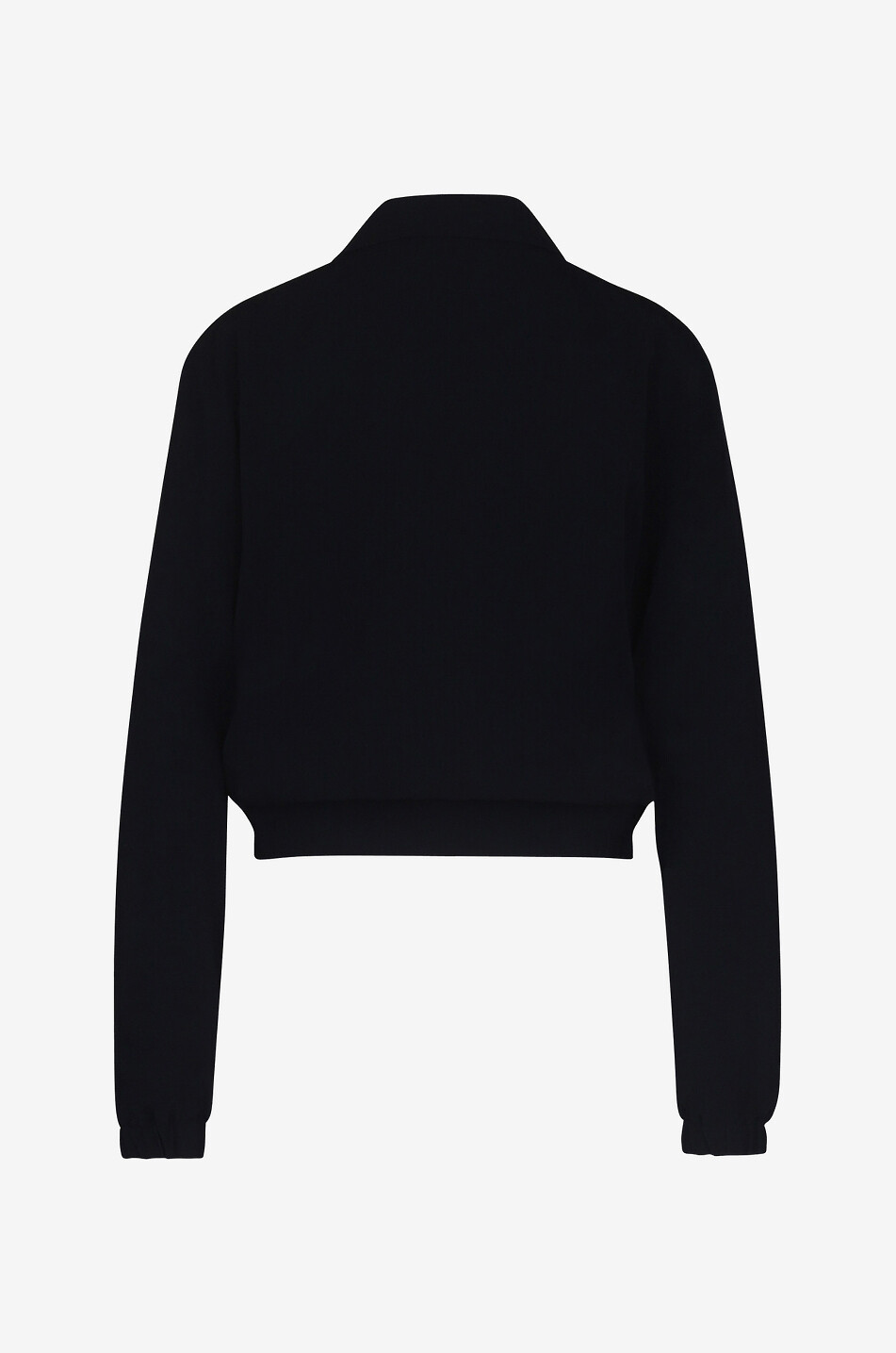 Bomber zippé en crêpe à manches dolman