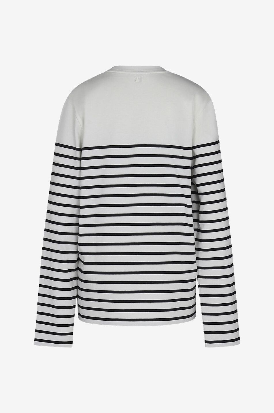AMI Ami de Coeur striped long-sleeved T-shirt Women WHITE 2