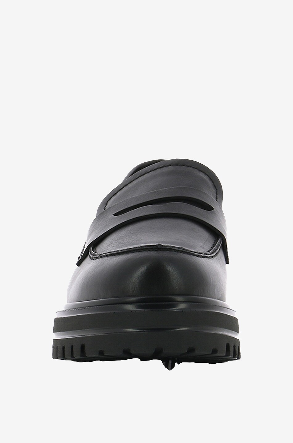 BONGENIE Wilma Loafers with platform soles and openwork leather strap Women BLACK 2