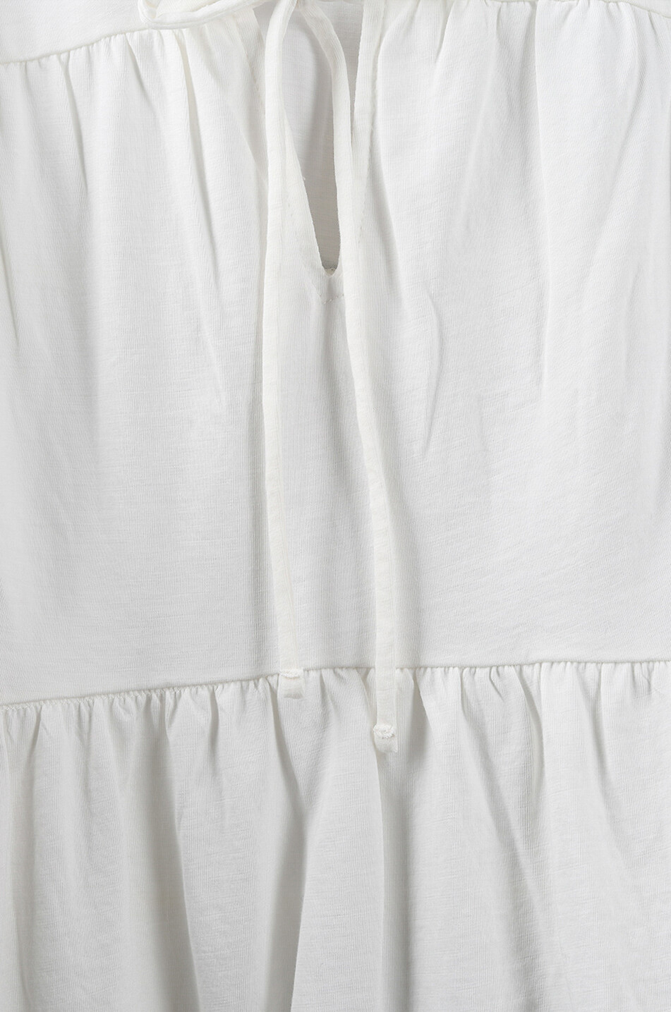 SKIN Octavia pima cotton 3/4 sleeve caftan Women EGGSHELL 3