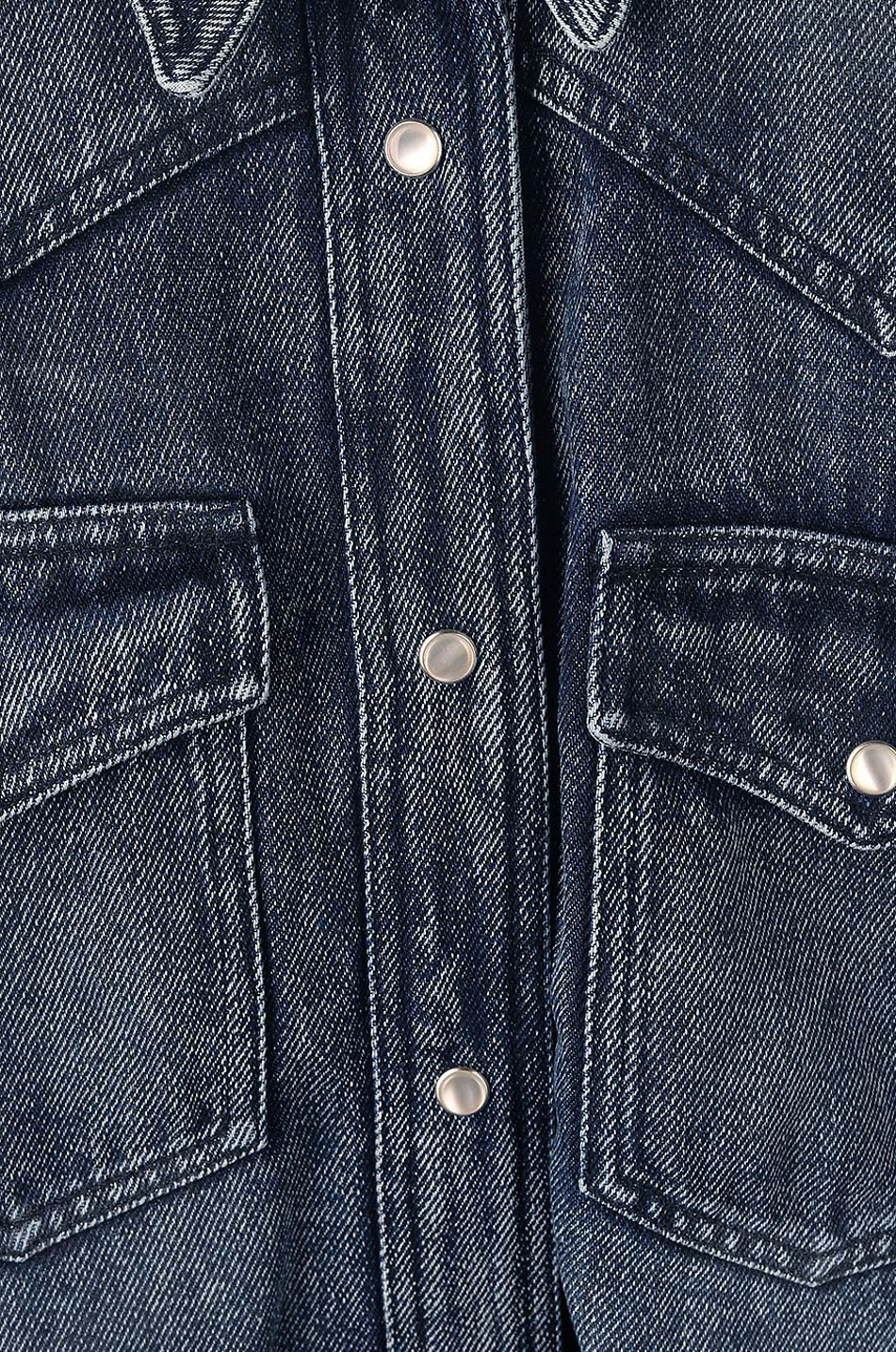 MARANT ETOILE Tahisse fluid denim shirt Women DARK BLUE 3