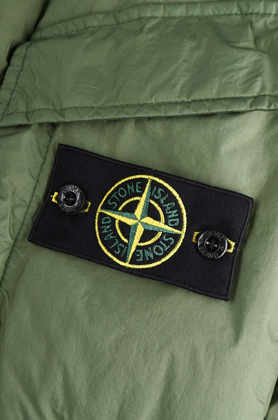 STONE ISLAND Daunenjacke mit Kapuze 4023 Garment Dyed Crinkle Reps R-NY Down Herren DUNKELGRÜN 3