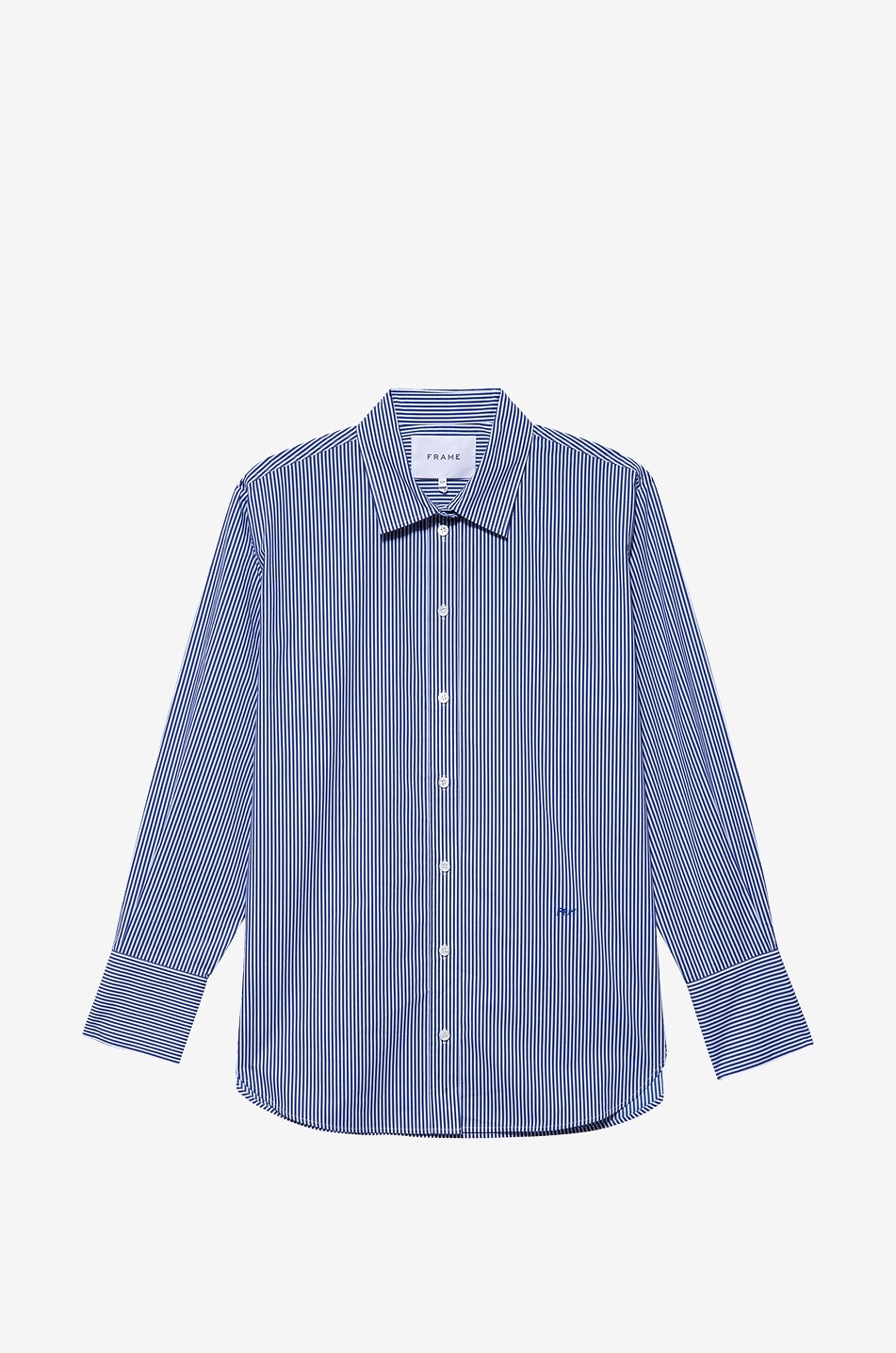 Gestreiftes Hemd aus Bio-Baumwolle The Oversized