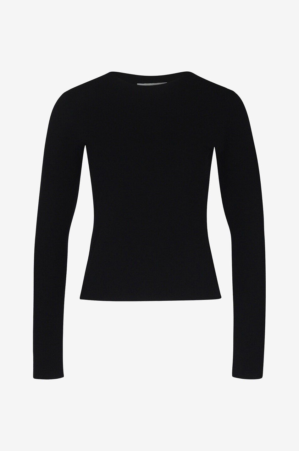 Pullover mit Rundhalsausschnitt aus Wolle und Kaschmir Clean Edge