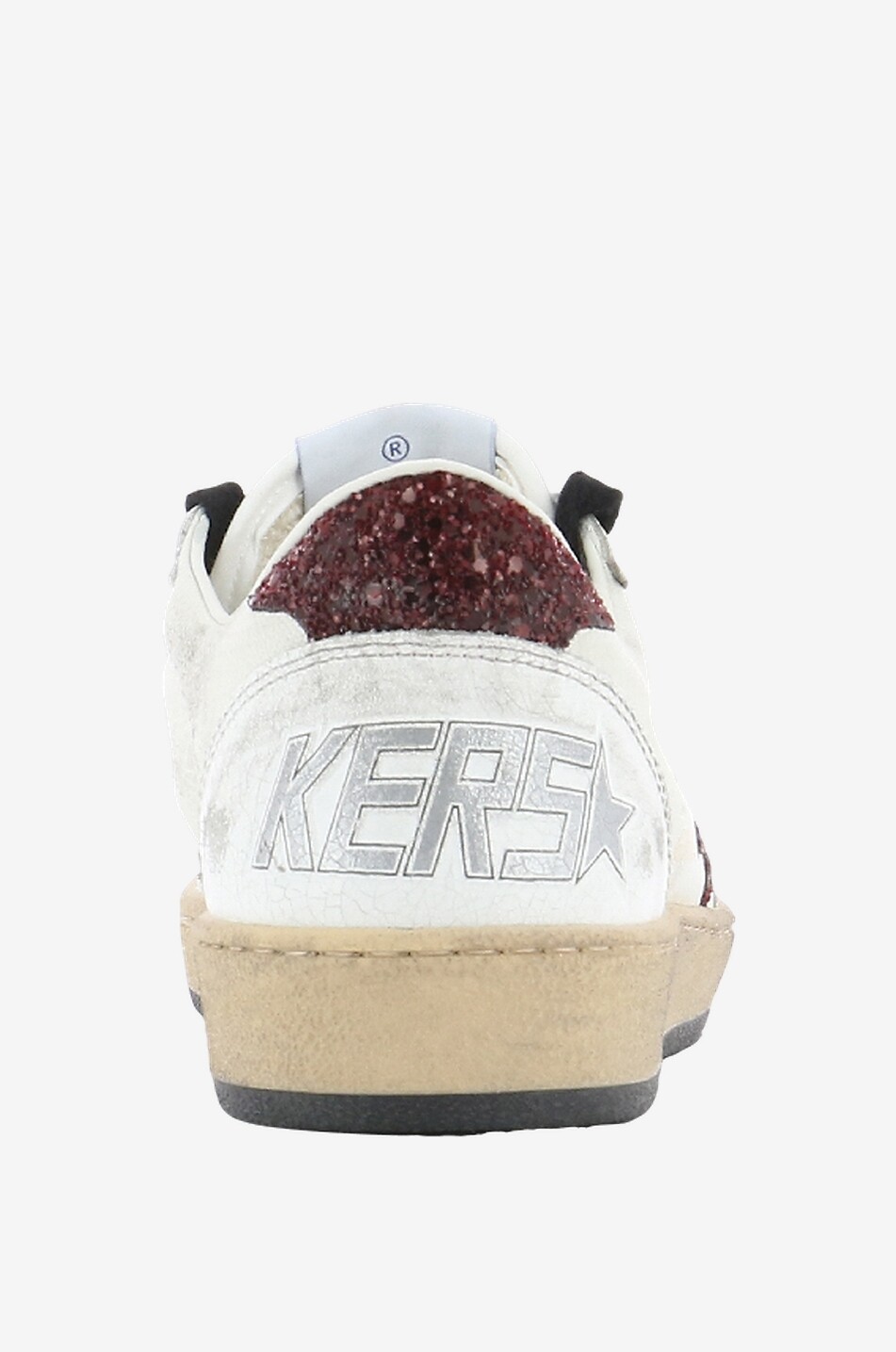 Ball Star cracked leather sneakers - GOLDEN GOOSE - WHITE