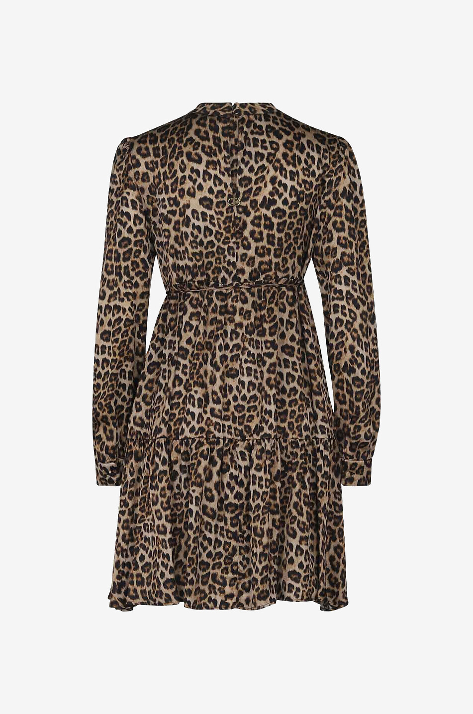 TWINSET Kurzes fliessendes Kleid mit Leopardenprint Damen BUNT 2