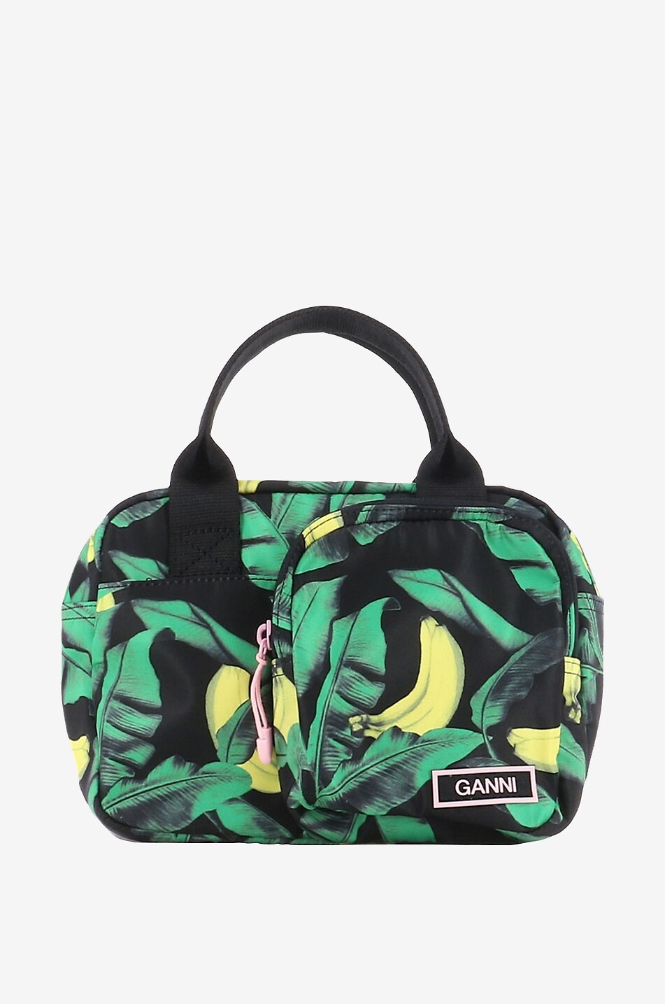Handtasche aus recyceltem Nylon mit Print Festival Banana Tree