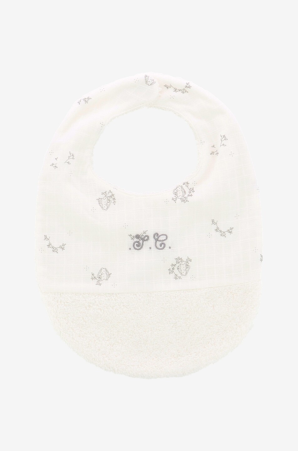 TARTINE ET CHOCOLAT Bavoir en coton bébé Bébé BLANC CASSE 1