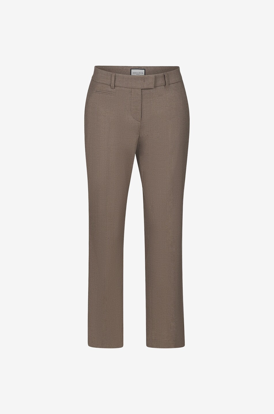 Pantalon droit en laine mélangée Mary Cashmere Touch