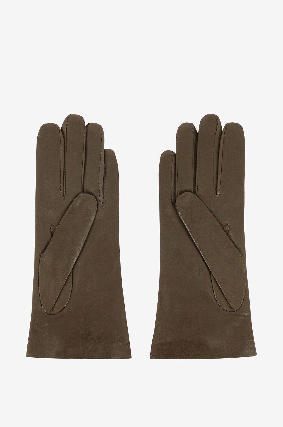 SERMONETA GLOVES Cashmere lined nappa leather gloves Women BROWN 2