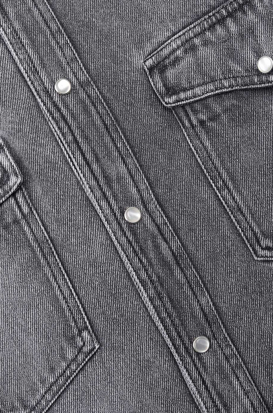 ISABEL MARANT Fliessendes Denim-Hemd Tailley Grey Herren GRAU 3