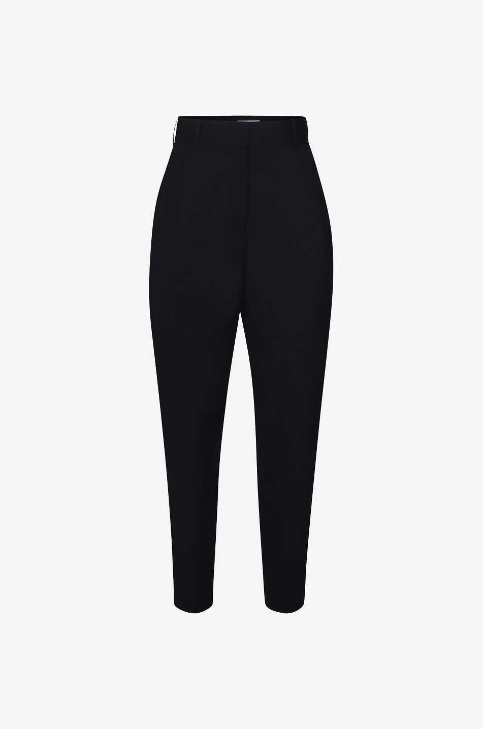 Pantalon carotte raccourci en sergé de laine vierge frais