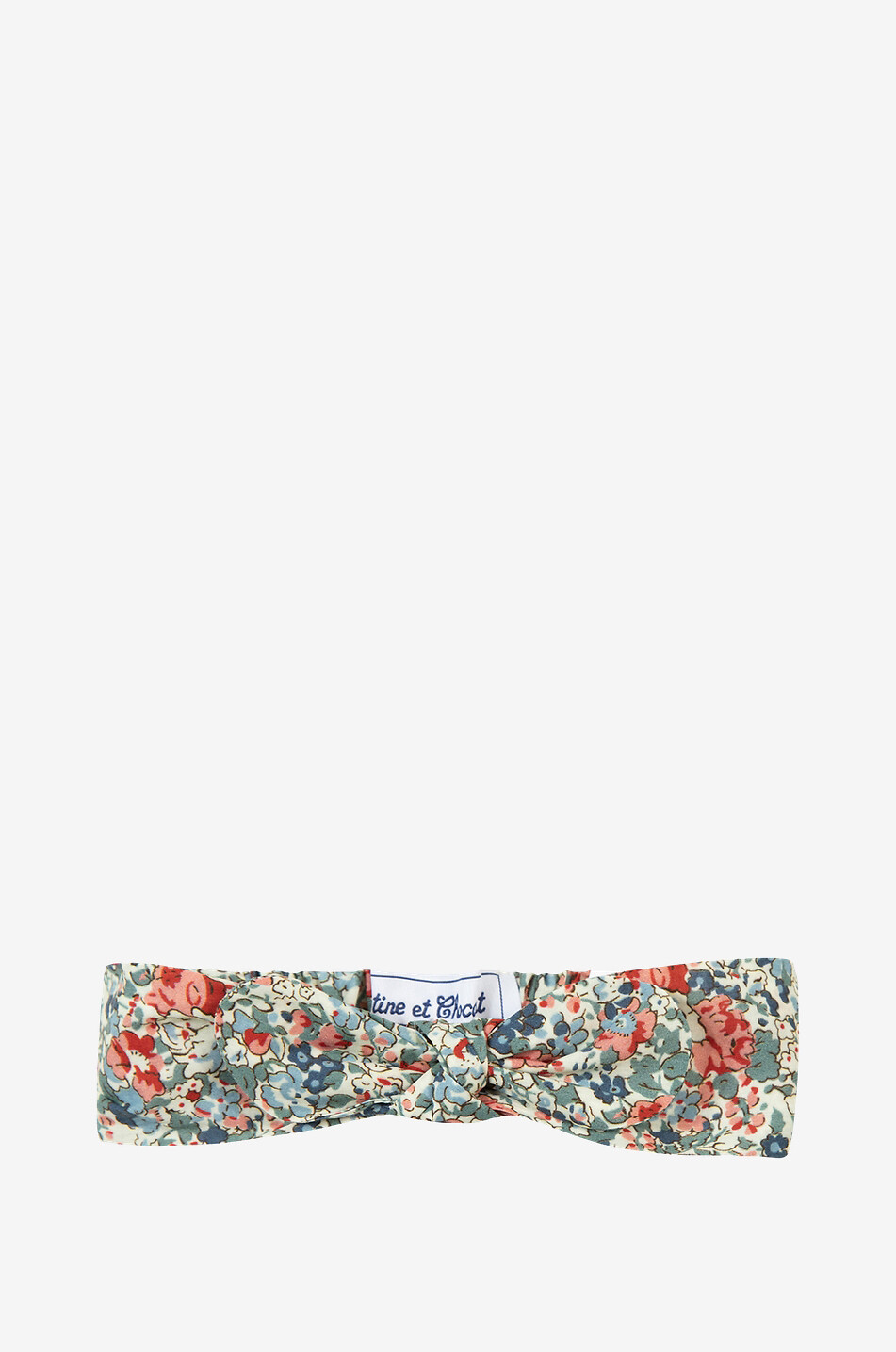 TARTINE ET CHOCOLAT Bandeau bébé imprimé Liberty Bébé ROSE FONCÉ 1