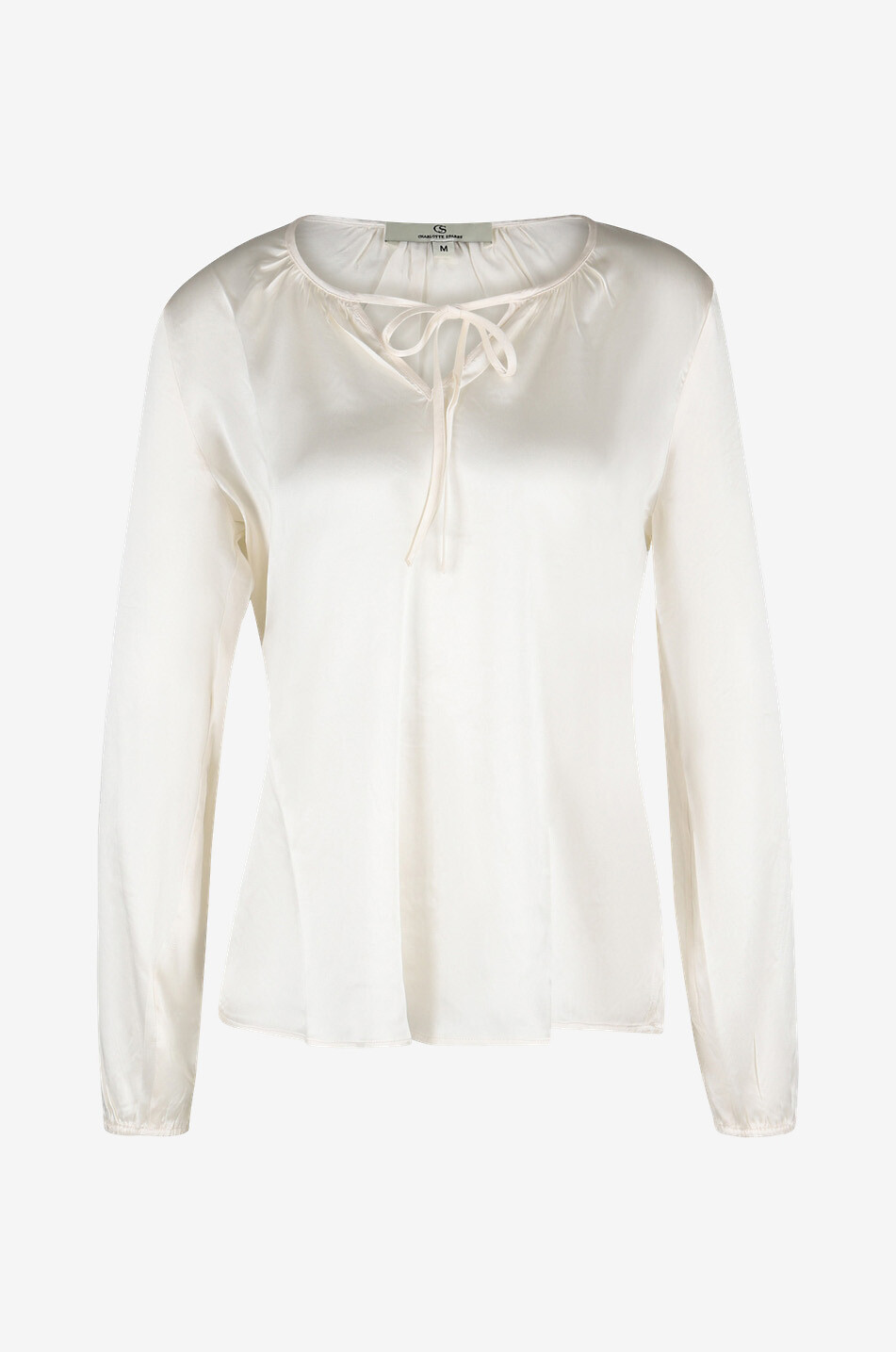 Blouse à manches longues en soie