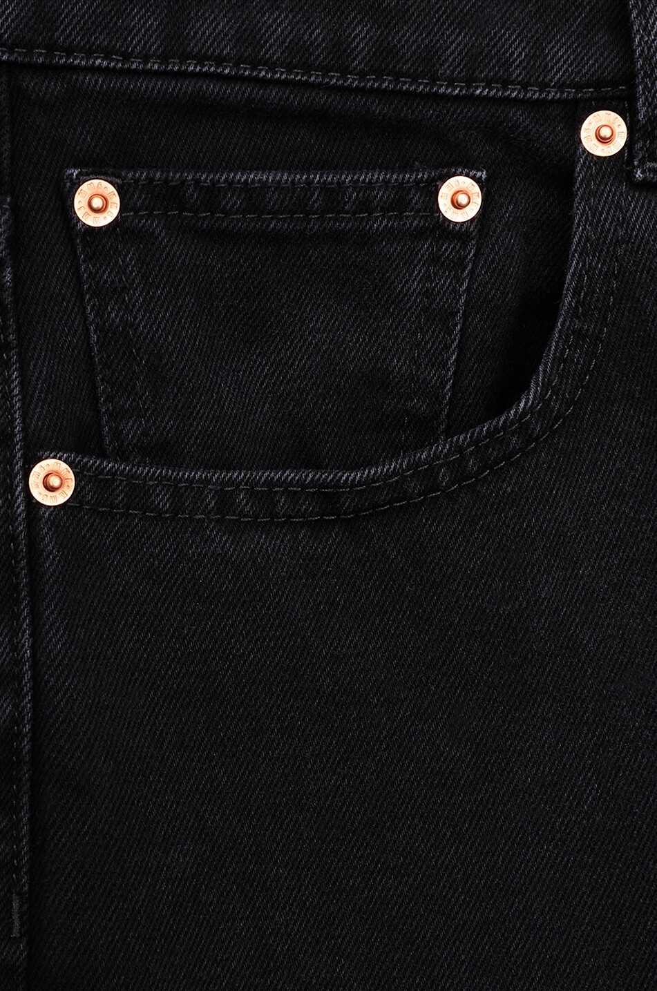MM6 Jean à jambes large en coton Femme NOIR 3