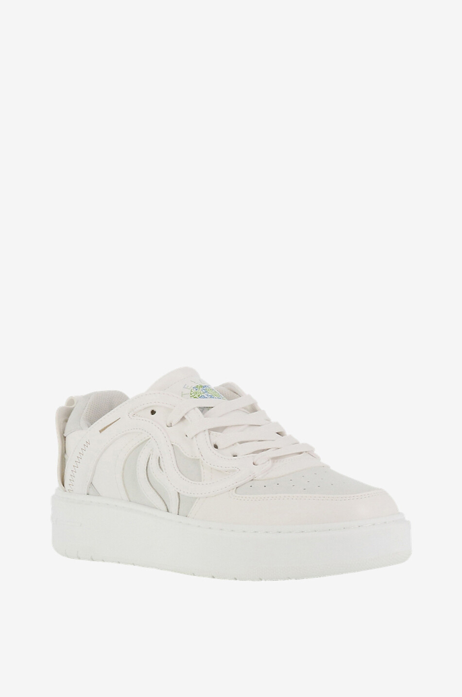 Niedrige Schnürsneakers aus Kunstleder und -wildleder S-Wave