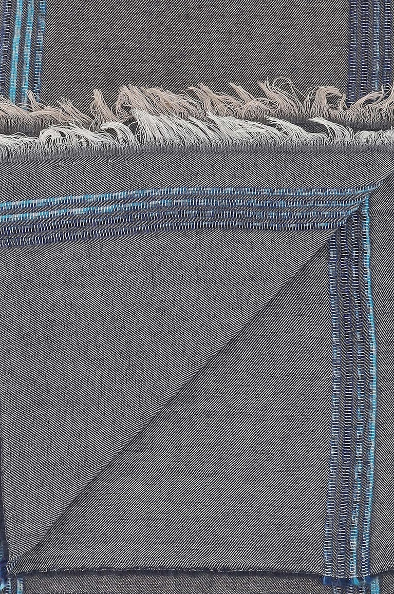 GAYNOR Estrada woven striped scarf Women BLUE 2