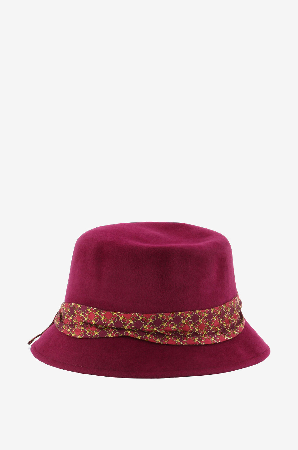 GI'N'GI Chapeau cloche en feutre de lapin Femme ROSE FONCÉ 2