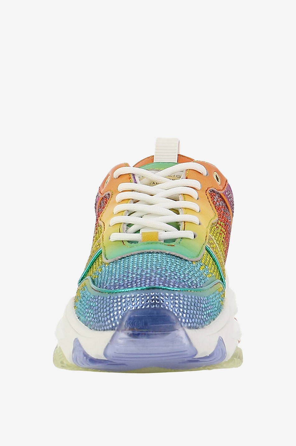 KURT GEIGER LONDON Baskets à lacets en cuir Lettie Eagle Femme MULTICOLORE 2