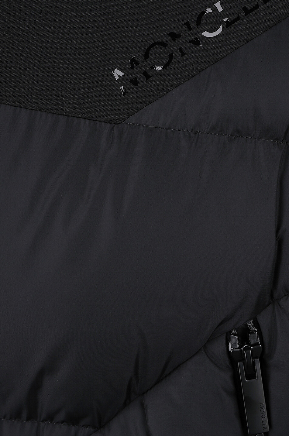 MONCLER Burney oversized nylon and gabardine down jacket Men BLACK 3