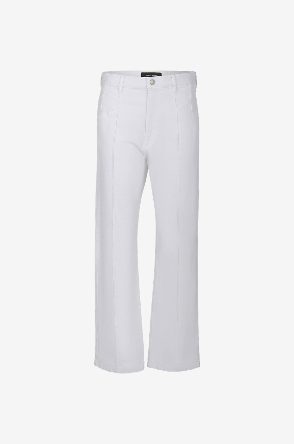 ISABEL MARANT Weite Jeans mit hoher Taille Nadege Damen WEISS 1