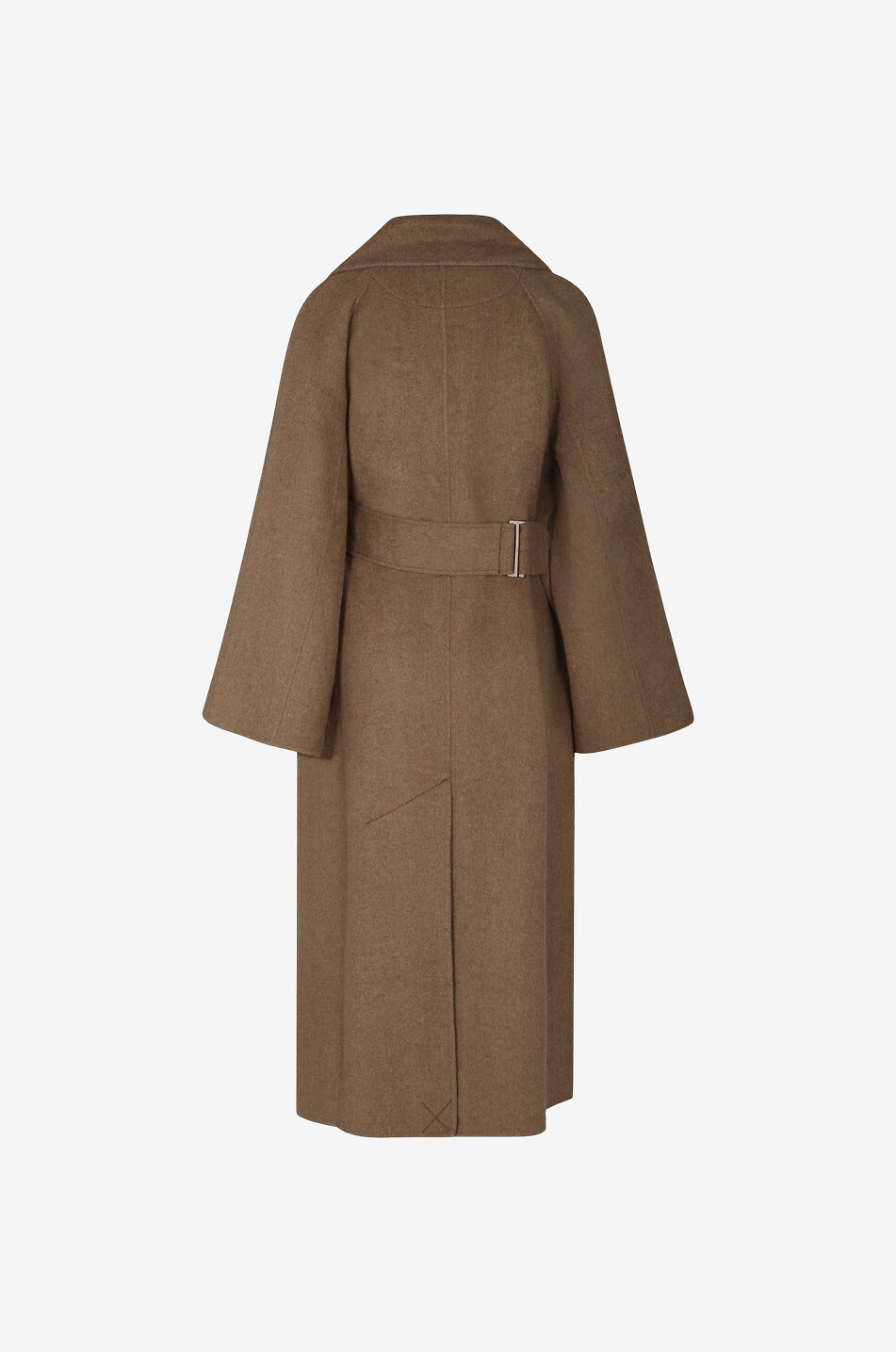 Ganni wool wrap coat online