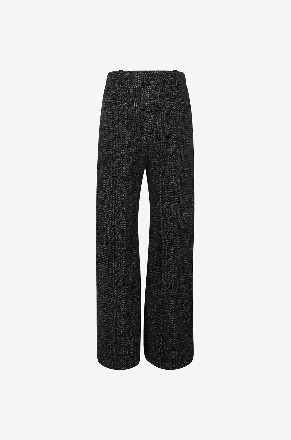 CHLOE Pantalon large taille haute en tweed Femme GRIS 2