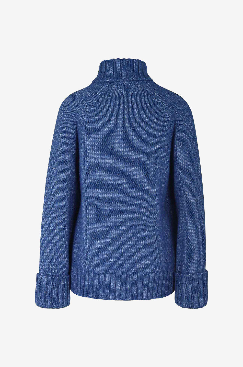 GANNI Pull torsadé oversize à col roulé Femme BLEU 2