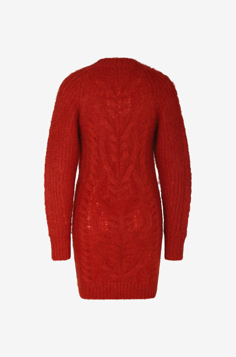 ISABEL MARANT Robe pull torsadée en mohair Dalima Femme ORANGE 2