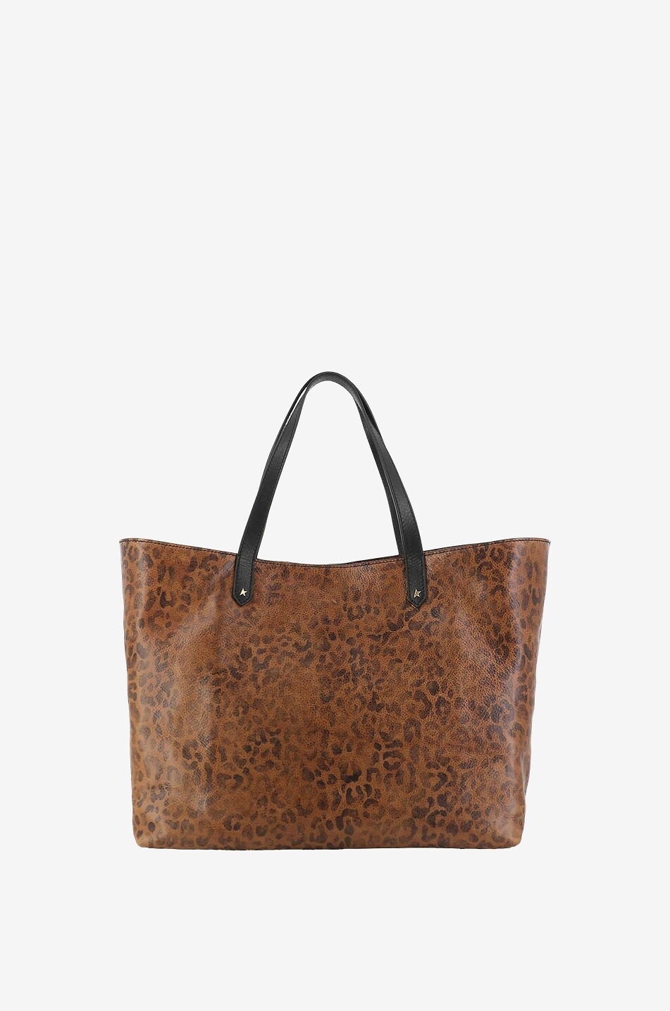 GOLDEN GOOSE Sac cabas en cuir bovin Pasadena Femme MARRON 3