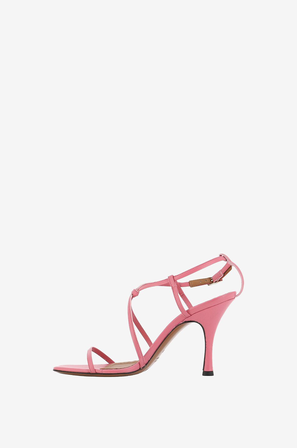 ATP ATELIER Sandales à talon en cuir nappa Lapedona Femme ROSE 3