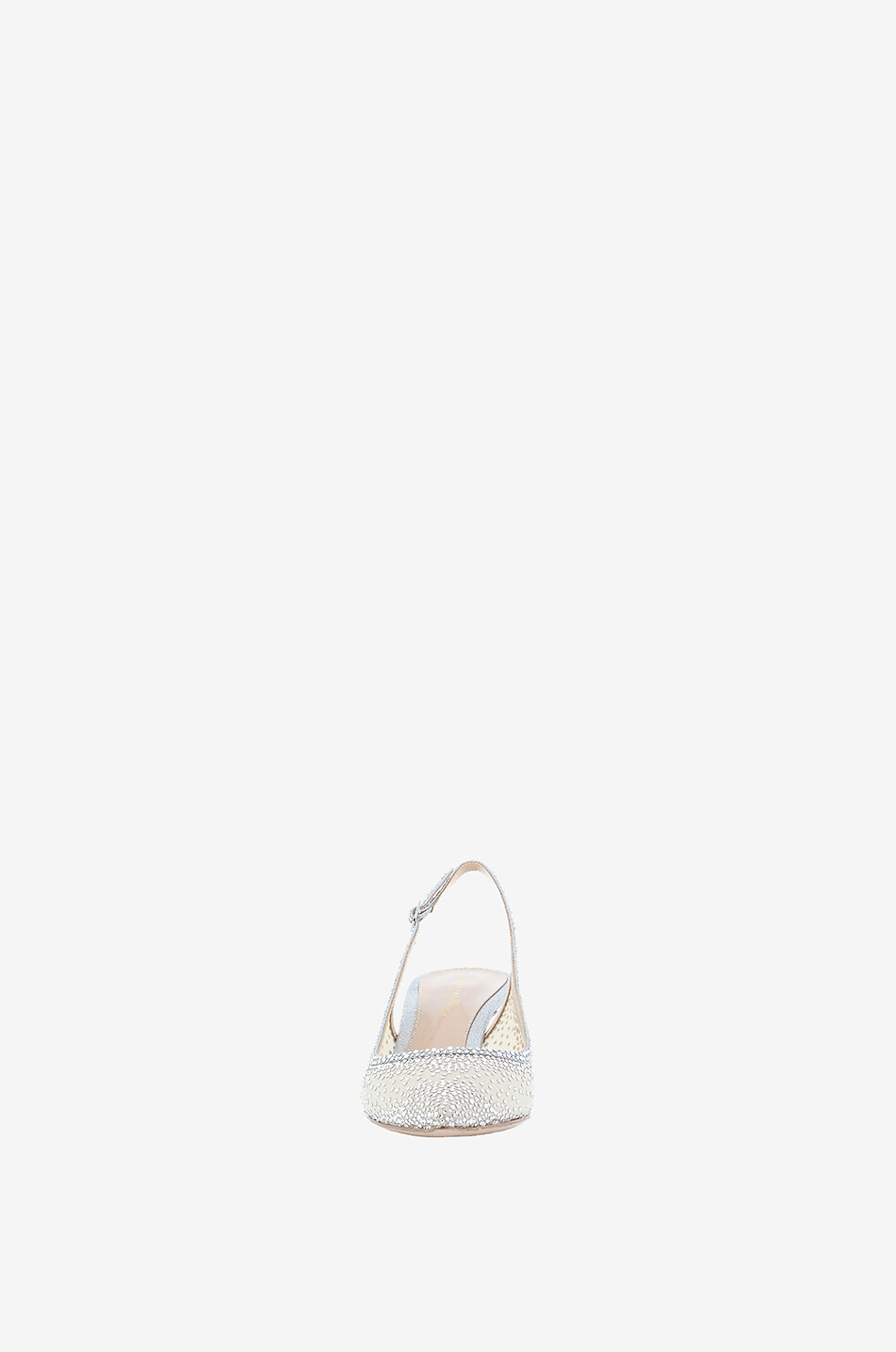 Regina 55 crystal adorned sling-back pumps