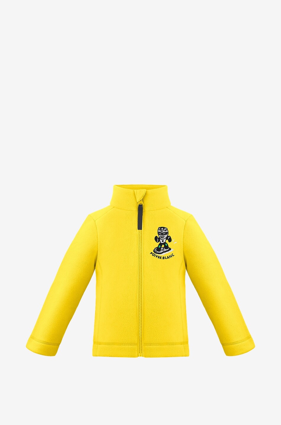 POIVRE BLANC Kinder-Fleecejacke mit Stickereien Unisex GELB 1