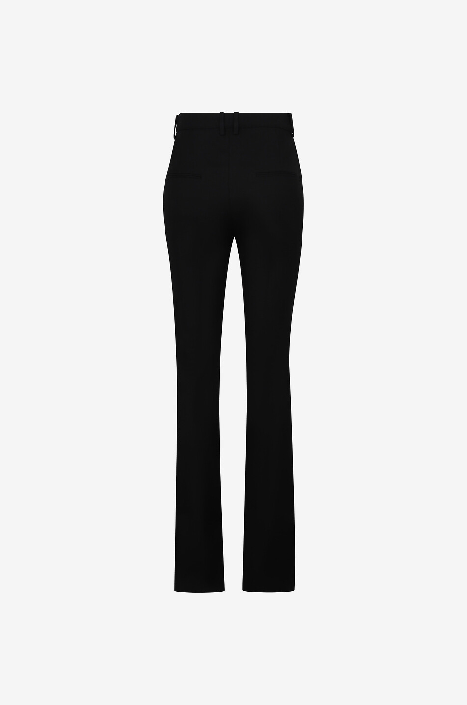 SAINT LAURENT PARIS Gerade Hose aus Woll-Twill Damen SCHWARZ 2