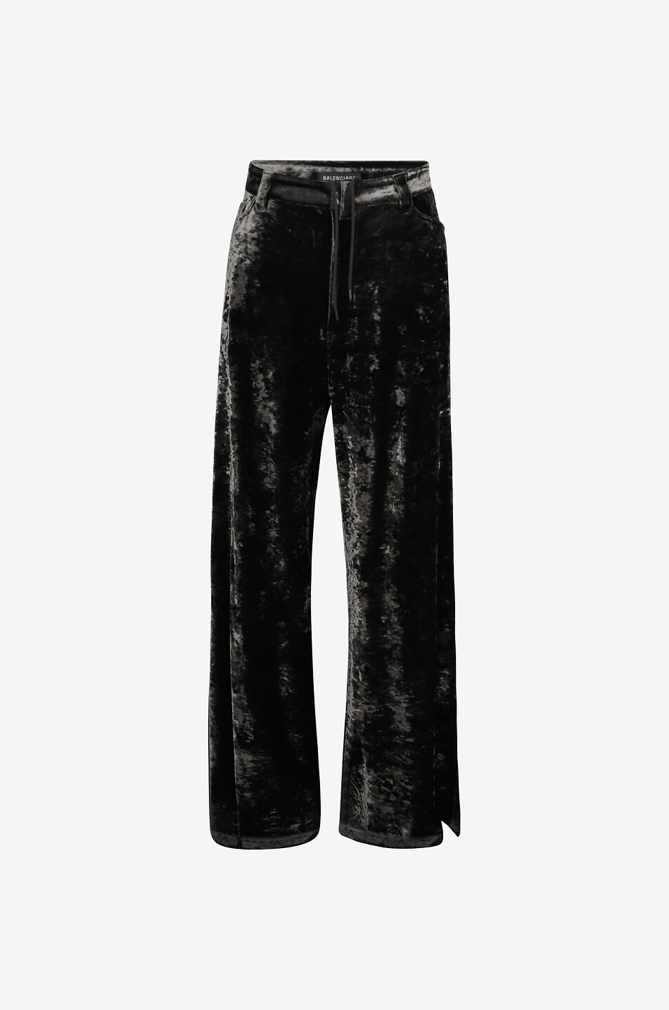 Pantalon large en velours Stretch