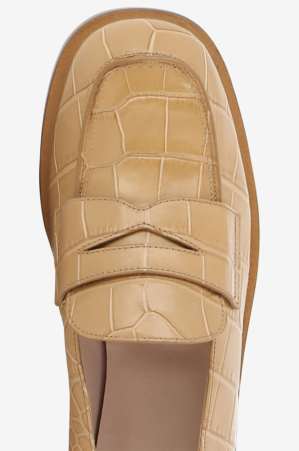 RODO Mocassin en cuir Coco Block Femme BEIGE 5