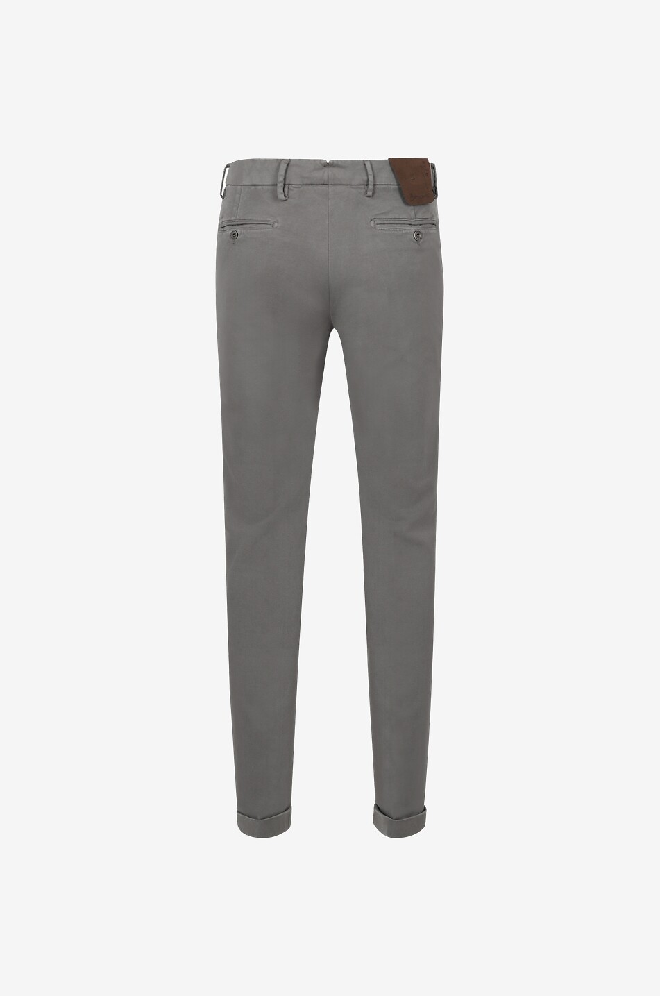 B SETTECENTO Slim-fit cotton-blend chino trousers Men MEDIUM GREY 2