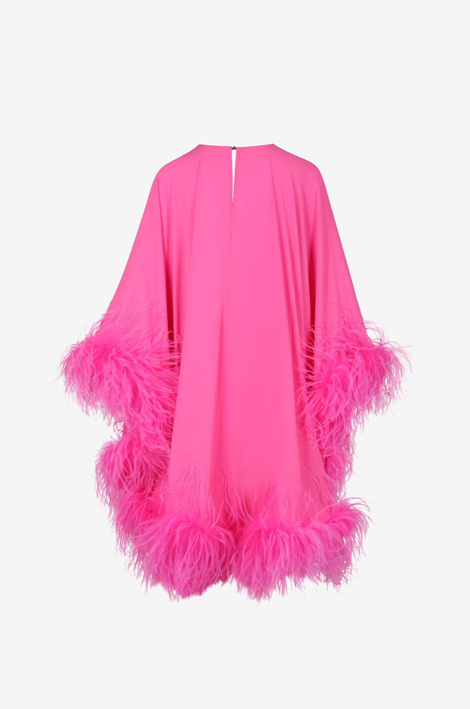THE ATTICO Minikleid aus Crêpe und Federn Milton Damen ROSA 2