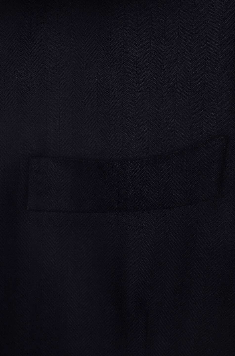 BONGÉNIE Herringbone patterned single-breasted blazer Men DARK BLUE 3