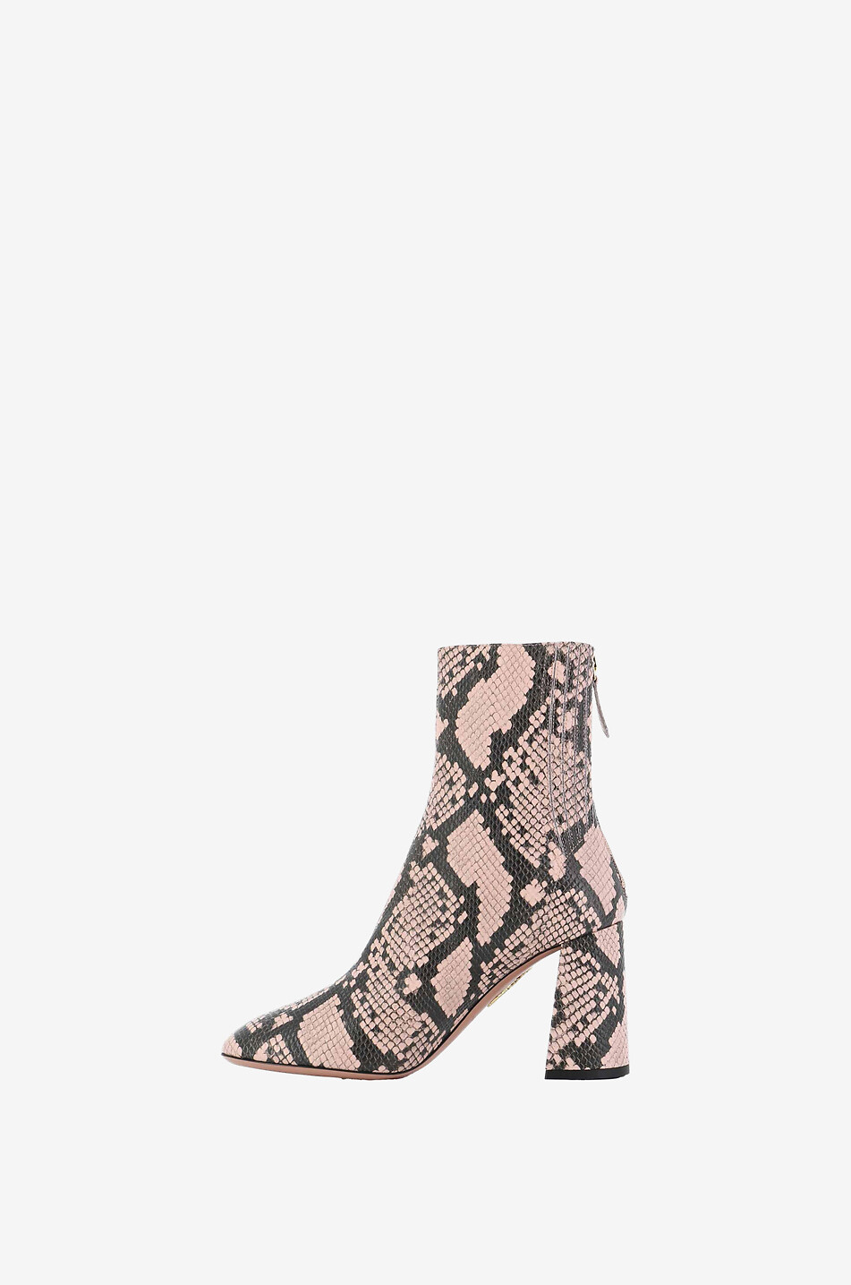 Saint Honore python print leather heeled ankle boots