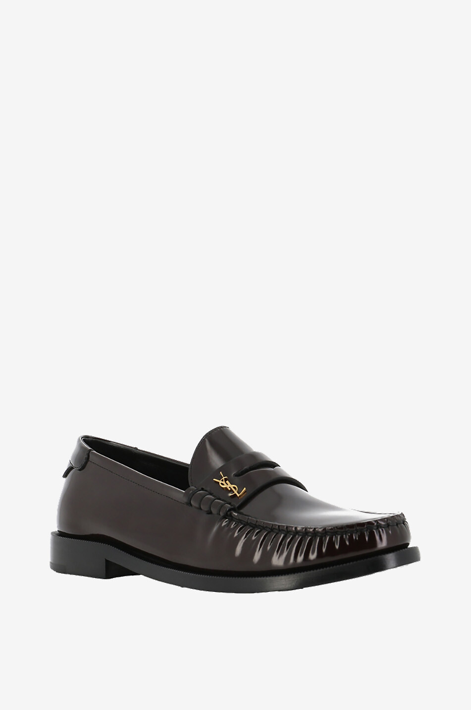 SAINT LAURENT PARIS Le Loafer 15 patent leather shoes Women DARK RED 1