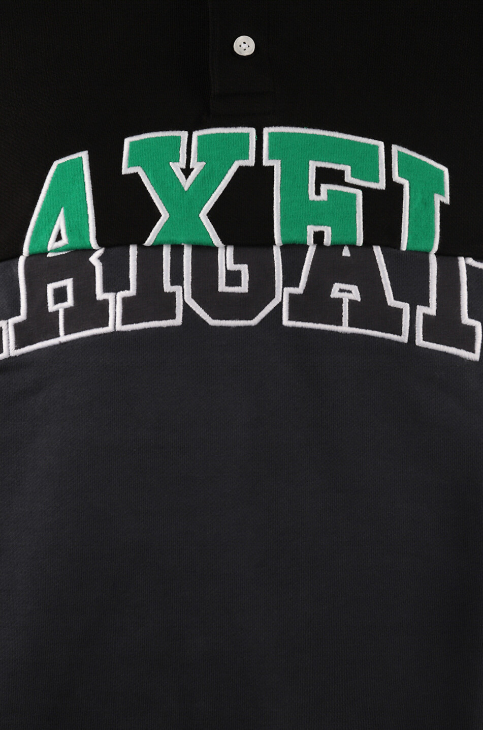 AXEL ARIGATO Polo manches longues en coton bio Unify Rugby Homme NOIR 5