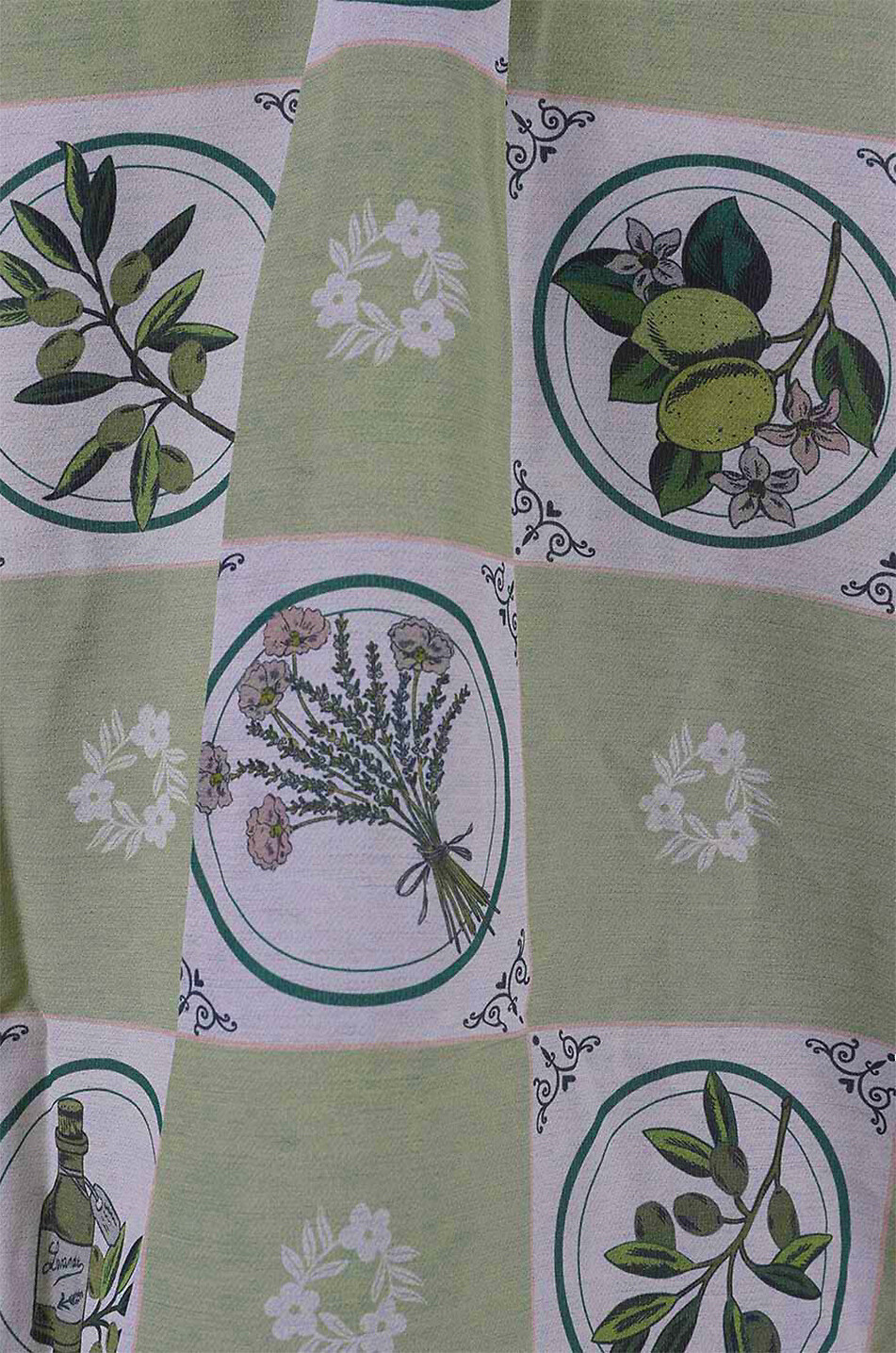 ALEMAIS Sofia lemon branch printed silk shirt Women GREEN 3